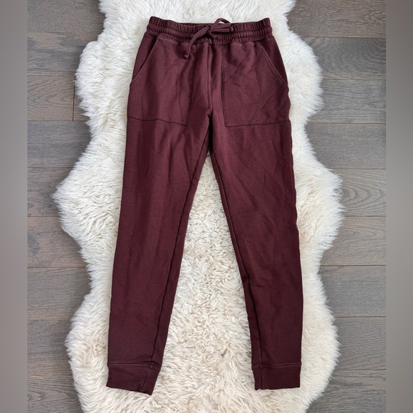 MPG Women’s Burgundy Lounge Jogger Pants - Picture 1 of 6